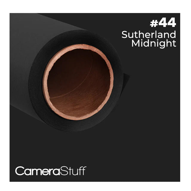 Seamless Paper Backdrop 1.35x10m No44 Sutherland Midnight Black