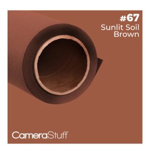 Seamless Paper Backdrop 1.35x10m no67 Sunlit Soil Brown