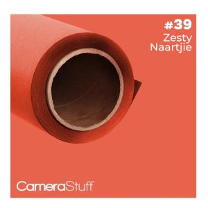 Seamless Paper Backdrop 2.70x10m no39 Zesty Naartjie Orange