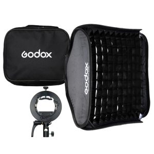 Godox SGGV6060 60cm Folding Pop-Up Softbox with Grid and S2 Speedlight Bracket