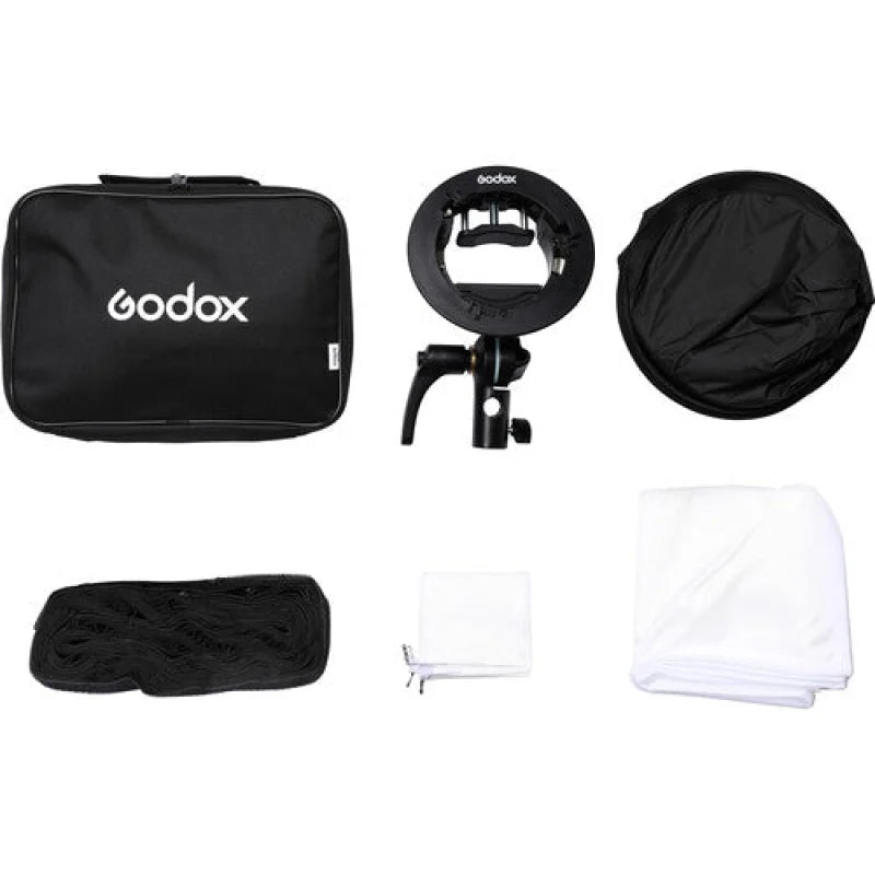 Godox SGGV6060 60cm Folding Pop-Up Softbox with Grid and S2 Speedlight Bracket - Image 4