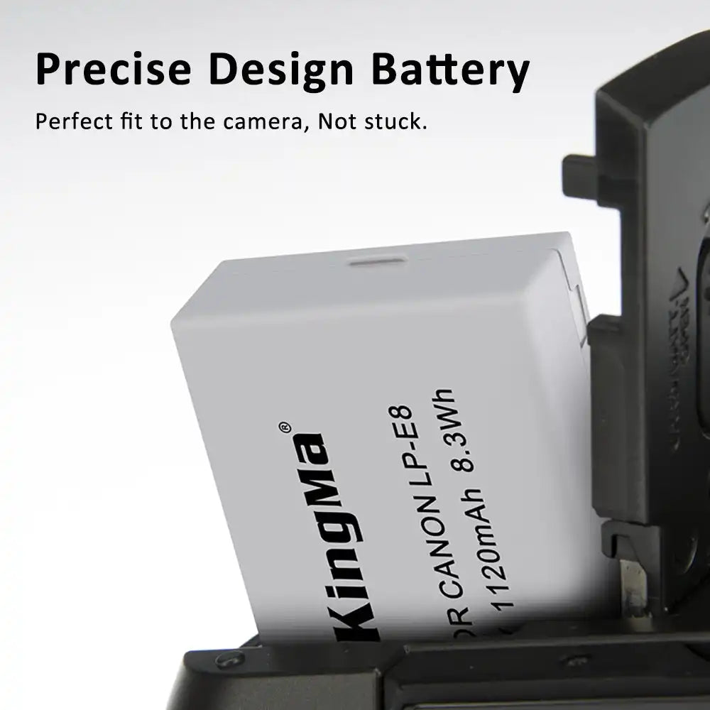 KingMa LP-E8 Camera Battery for Canon 1120mAh - Image 4