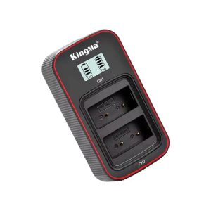KingMa BM058 NP-W126 LCD Dual USB-C Charger for Fujifilm