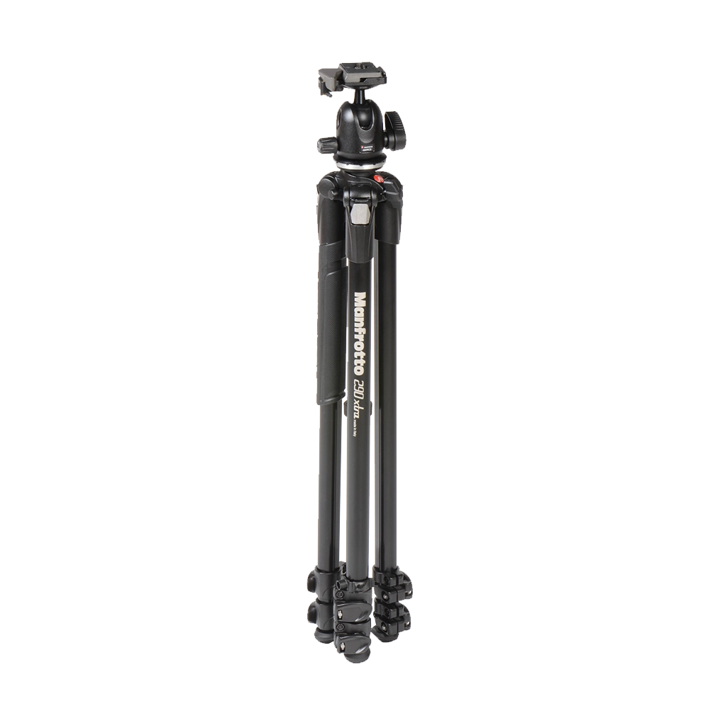 Manfrotto MK290XTA3-BH 290 Xtra Aluminium 3-Section Tripod Kit with Ball Head - Image 2