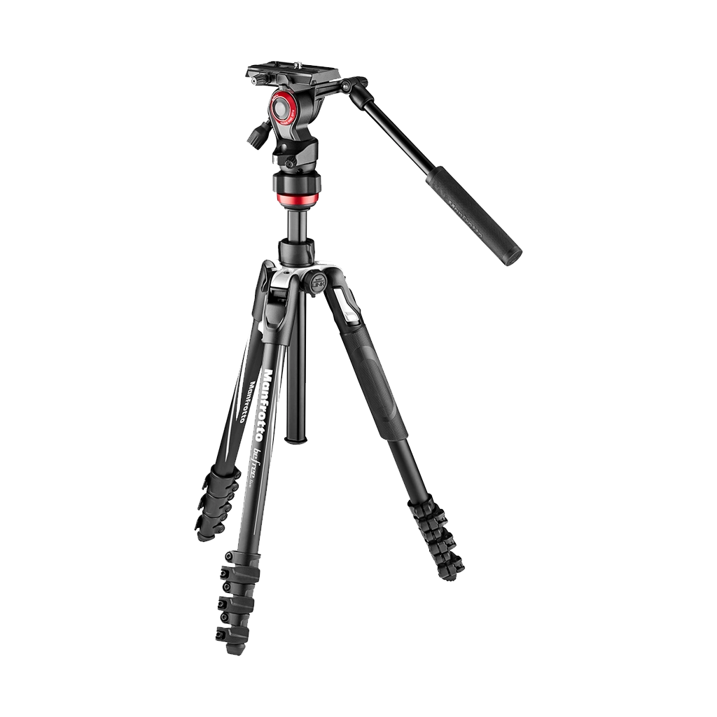 Manfrotto Mvkbfrl-Live Befree Live Aluminium Lever Video Tripod Kit with Fluid Head