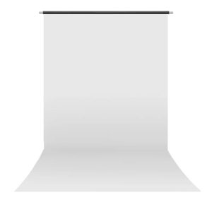 PVC 2.2x3m White Vinyl Backdrop with 40mm Aluminium Crossbar