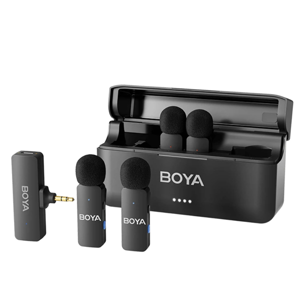 Boya BY-V4 Four-channel 2.4GHz Wireless Mic System for 3.5mm TRS