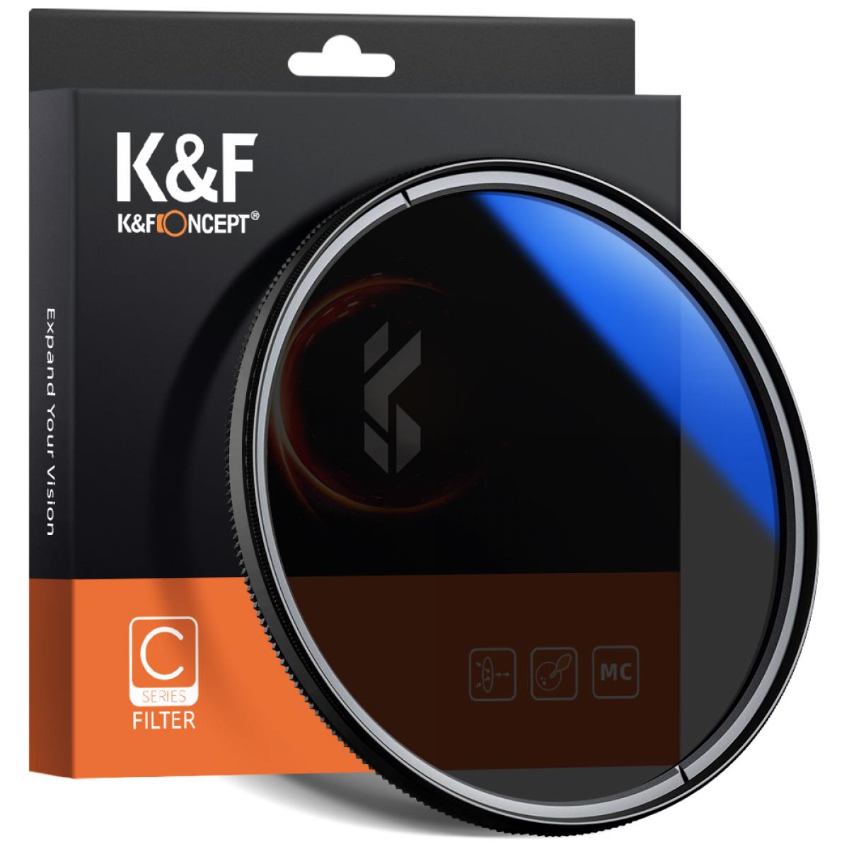 K & F Concept K&F Concept PRO 67mm Classic Series Slim Blue Multi Coated Circular Polariser (CPL) filter - KF01.1439