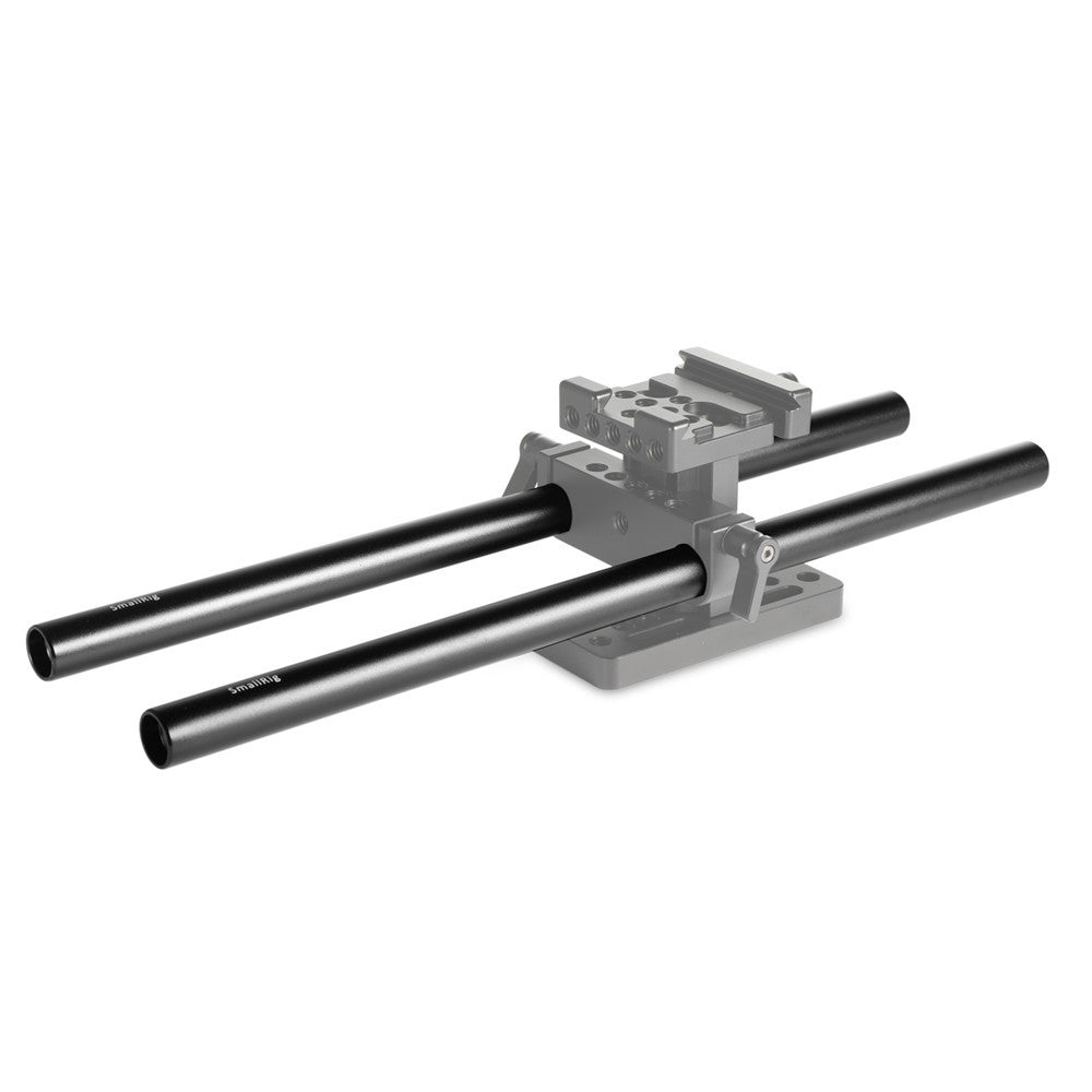 SmallRig 15mm Black Aluminum Alloy Rod (M12-30cm / 12in) (2pcs) 1053