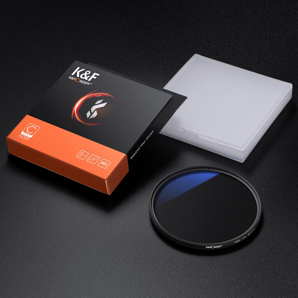 K & F Concept K&F Concept PRO 67mm Classic Series Slim Blue Multi Coated Circular Polariser (CPL) filter - KF01.1439