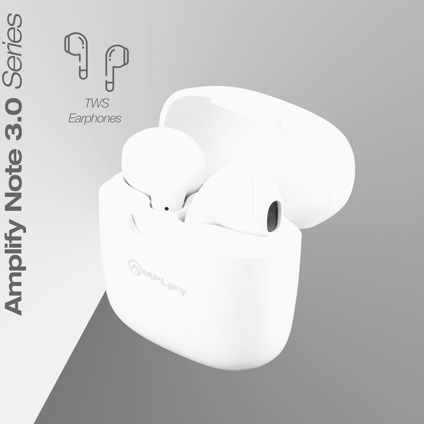 Amplify Note 3.0 Series TWS Earphones - White - Image 17
