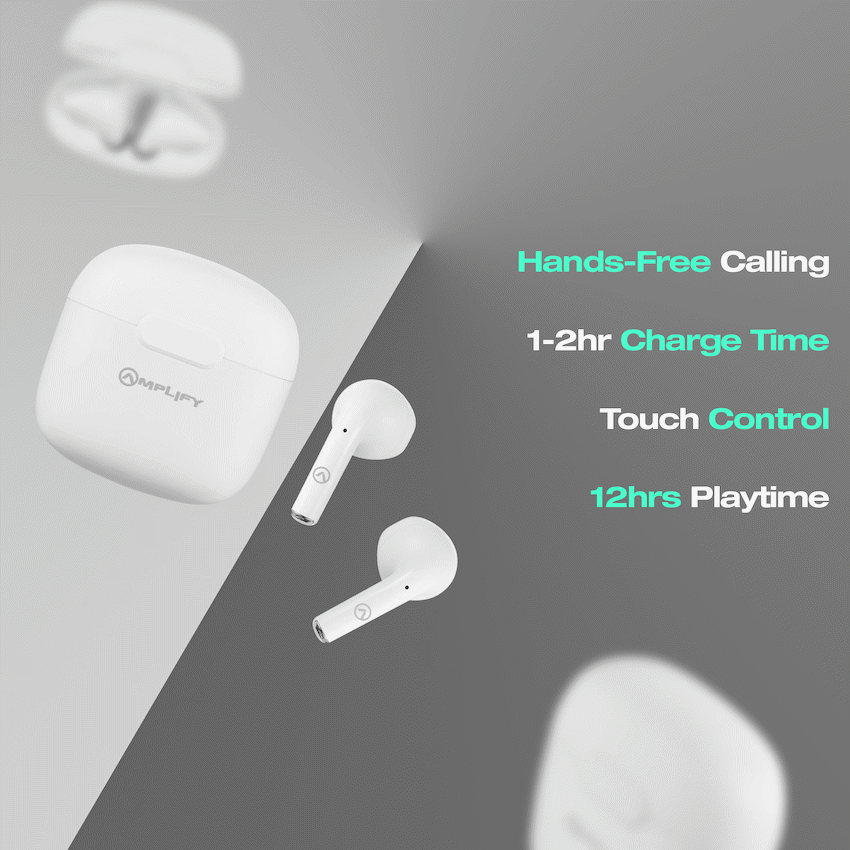 Amplify Note 3.0 Series TWS Earphones - White - Image 18