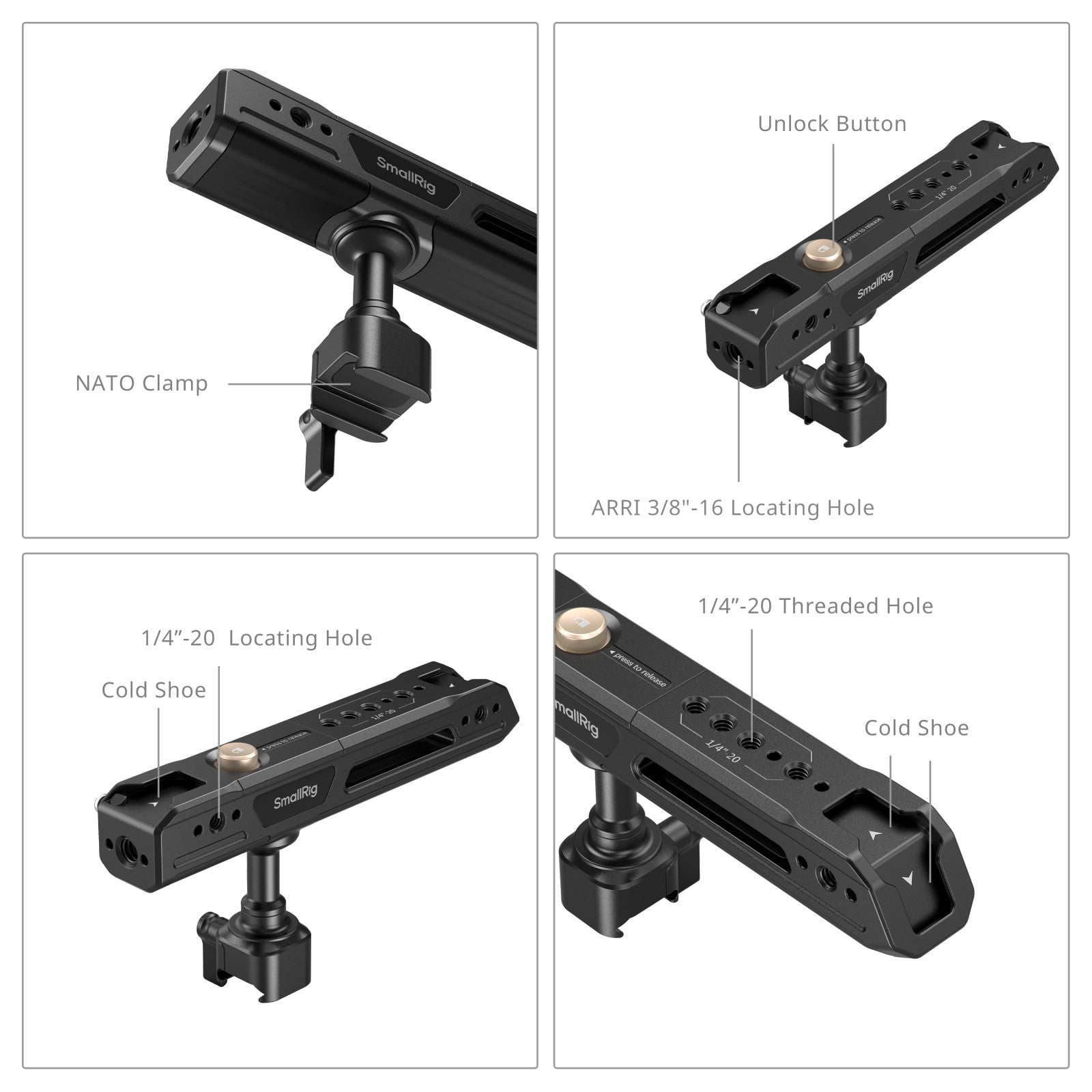 SmallRig Rotating Top Handle with NATO Clamp 4152