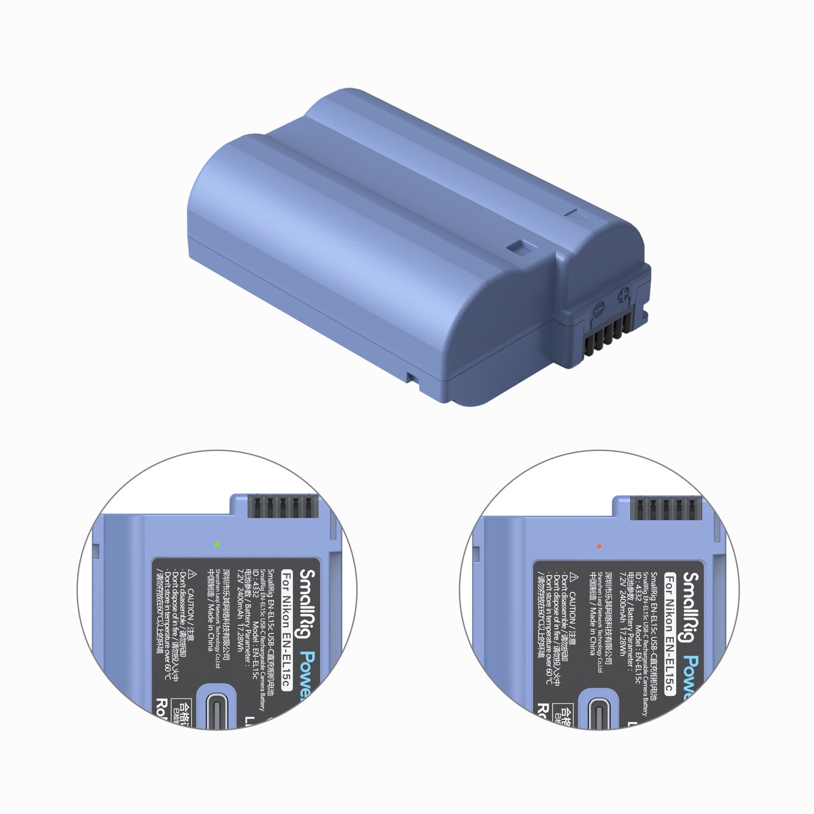 SmallRig EN-EL15c USB-C Rechargeable Camera Battery 4332