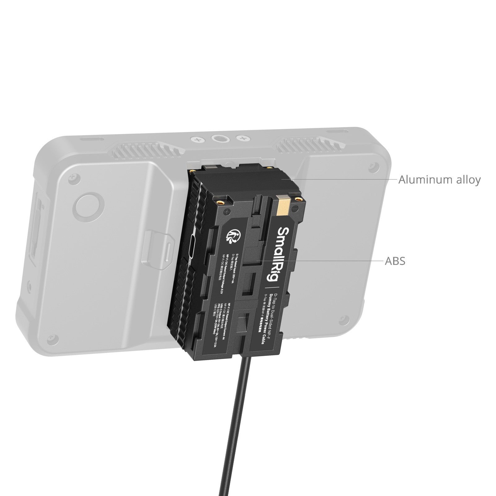 SmallRig D-Tap to Dual-Sided NP-F Dummy Battery Power Cable 4884