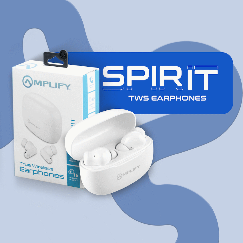 Amplify Spirit Series TWS Earphone - White - Image 5