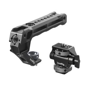 SmallRig Top Handle with Monitor Support Kit (Compatible with Cold Shoe) 5322