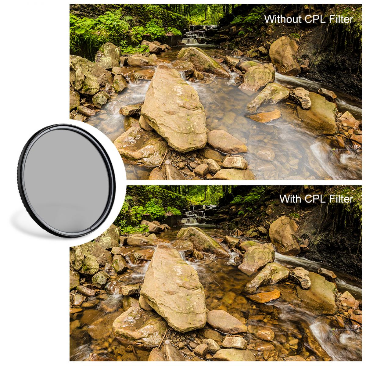 K & F Concept K&F Concept PRO 67mm Classic Series Slim Blue Multi Coated Circular Polariser (CPL) filter - KF01.1439