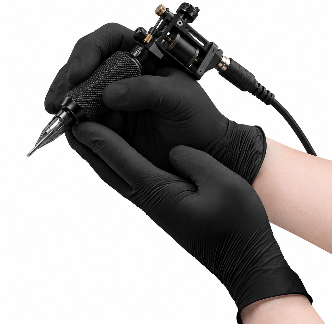 Ansell MICROFLEX MidKnight Touch Black Nitrile Gloves - 1 Case Size LARGE (1000)