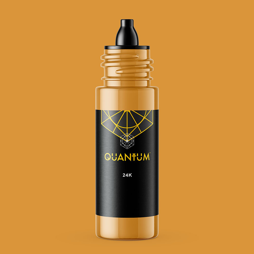 Quantum Premium Tattoo Ink - 1oz 24K Gold (30ml)