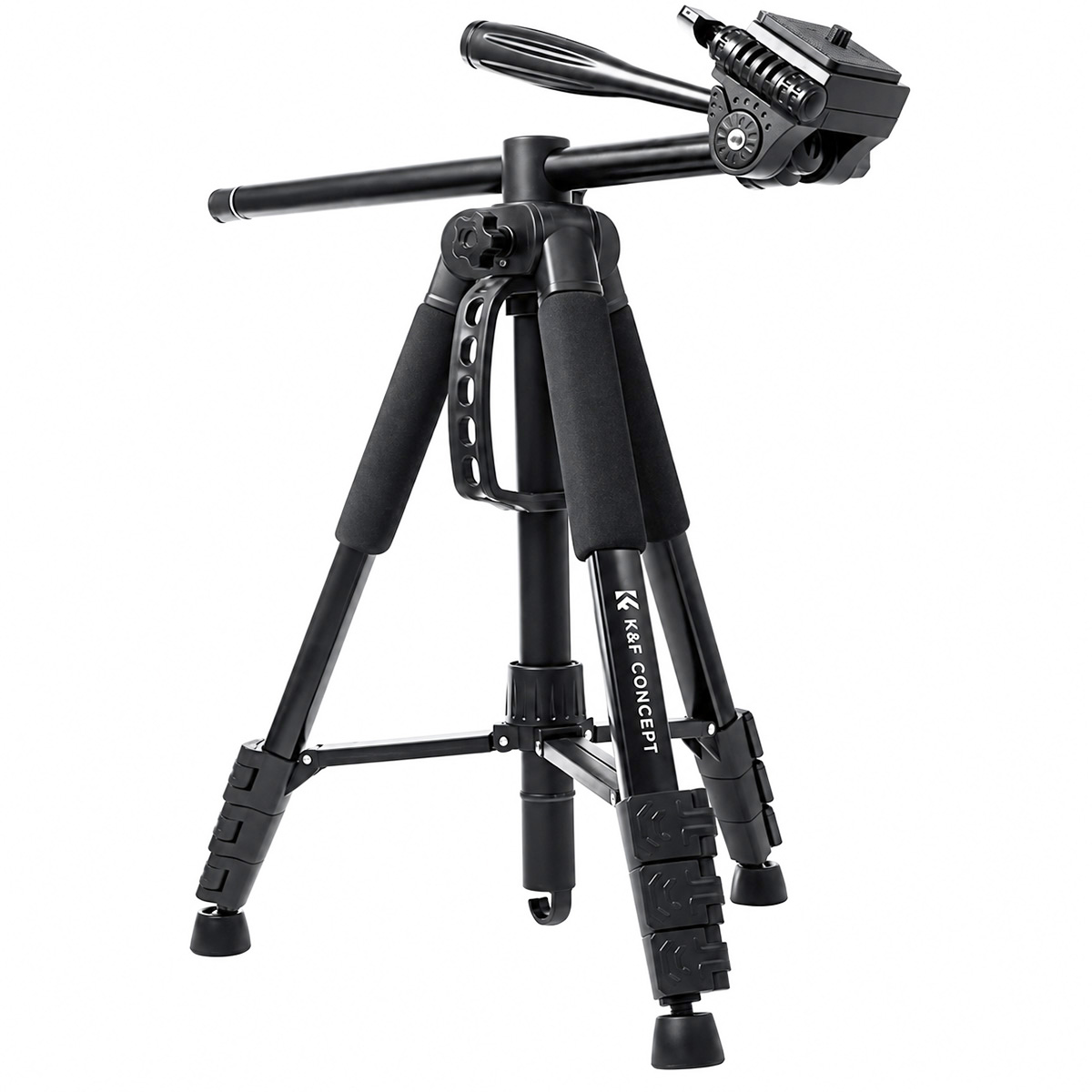 K & F Concept K&F Concept S254A1 Overhead Tripod Monopod with BV07 Fluid Video Head