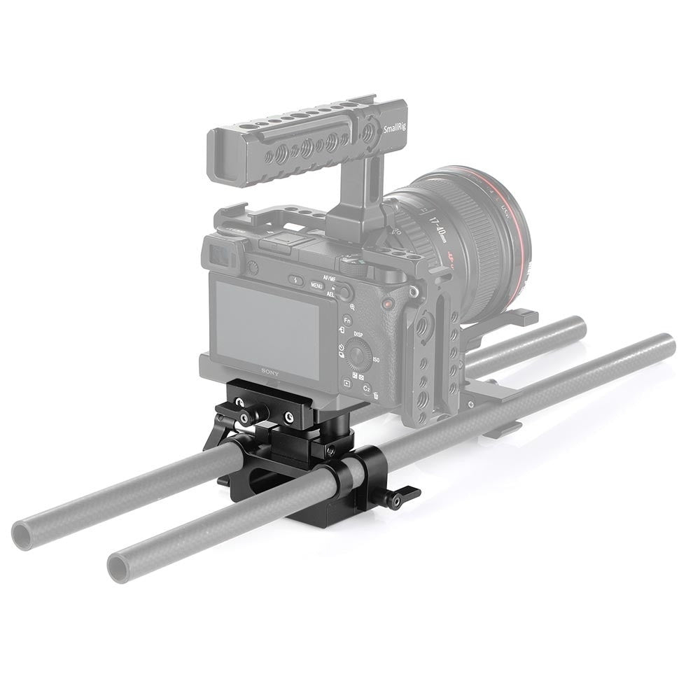 SmallRig Universal Bottom Mount Plate with 15mm Rod Support System DBC2272B