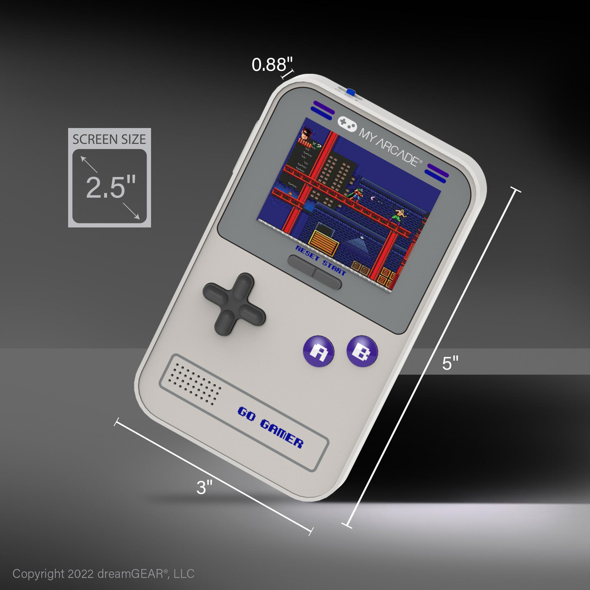 My Arcade Go Gamer Classic - Gray & Purple