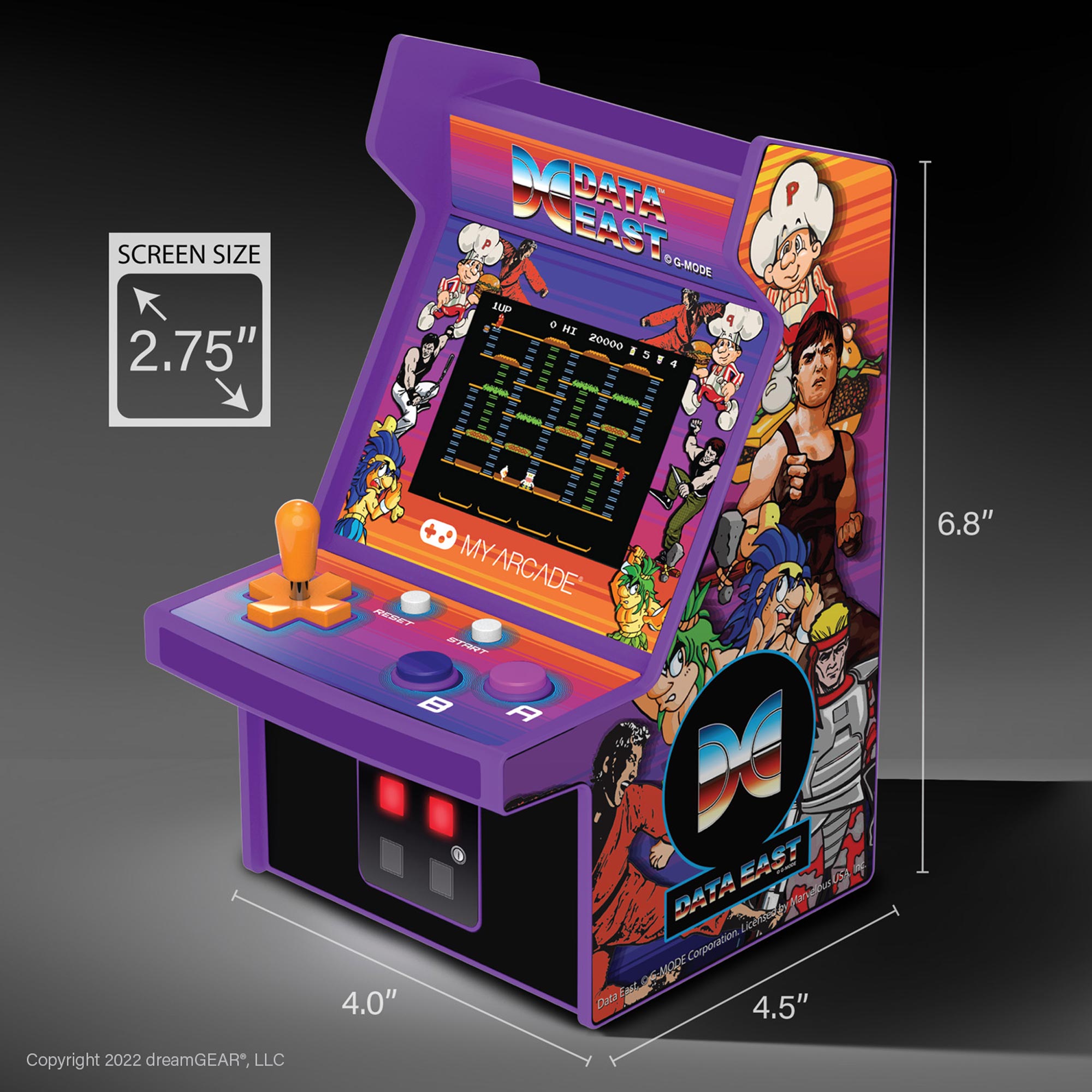 My Arcade Micro Player with 8 Data East Games