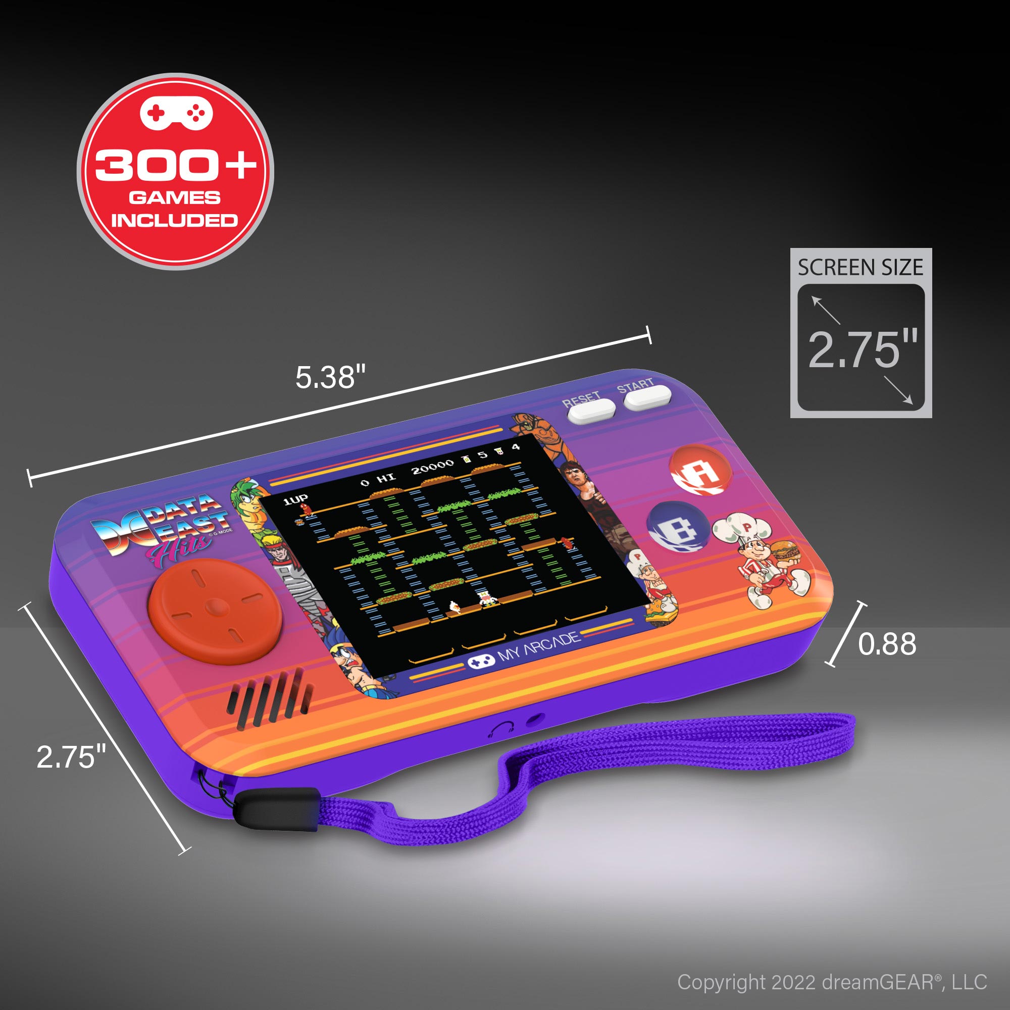 My Arcade Pocket Player with 8 Data East Games