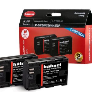 Hähnel HL-E6P Canon 7.2V 2000mAh (LP-E6P) - Twin Pack