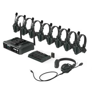 Hollyland Solidcom C1-HUB8S Full-Duplex Wireless DECT Intercom System with 9 Headsets and HUB Base (1.9 GHz)