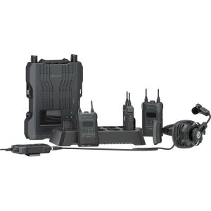 Hollyland Solidcom M1 Pro Full-Duplex Wireless Intercom System with 4 Beltpacks & Single-Ear Headsets (1.9 GHz)