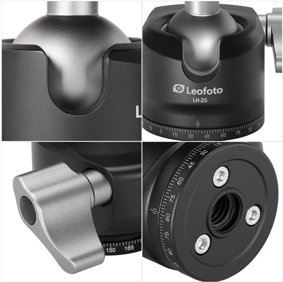 Leofoto Ranger LS-225C + LH-25 Carbon Fiber Tripod Kit