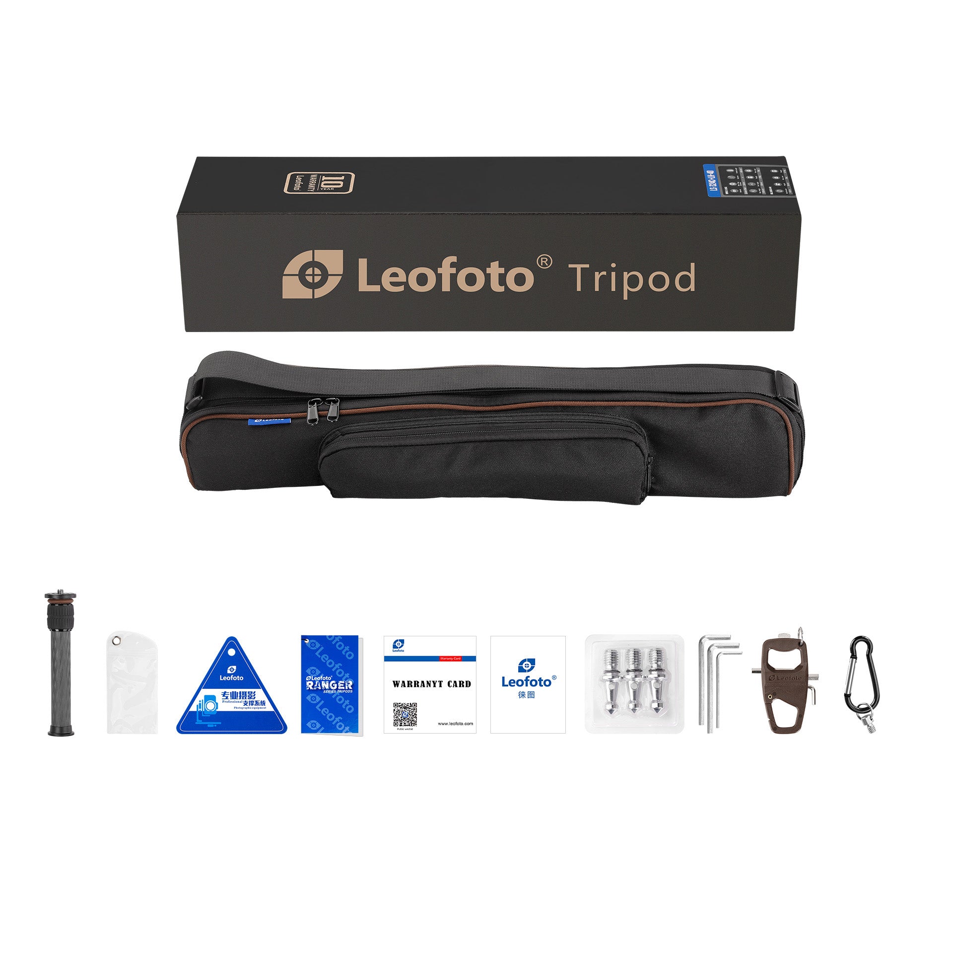 Leofoto Ranger LS-225C + LH-25 Carbon Fiber Tripod Kit
