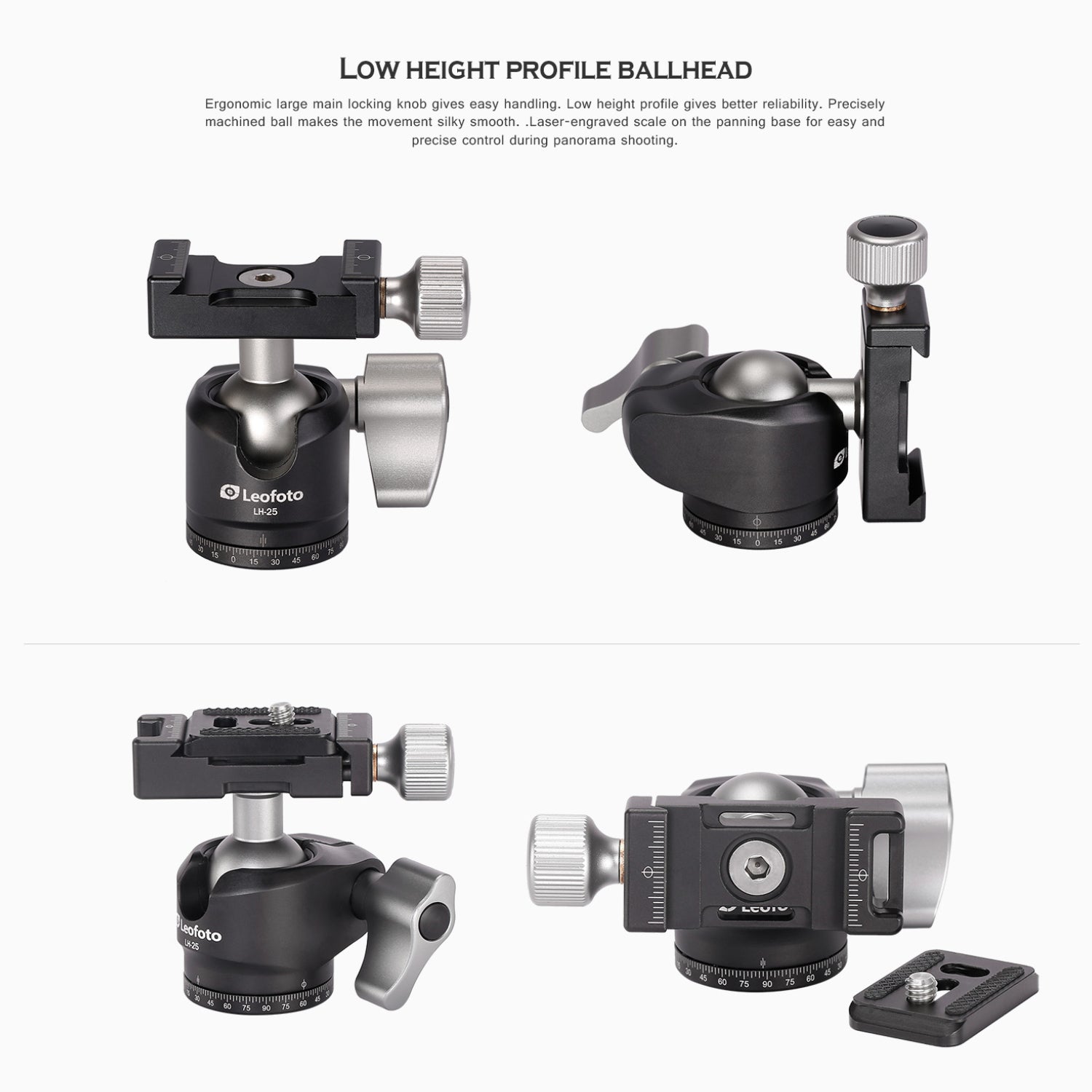 Leofoto Ranger LS-225C + LH-25 Carbon Fiber Tripod Kit