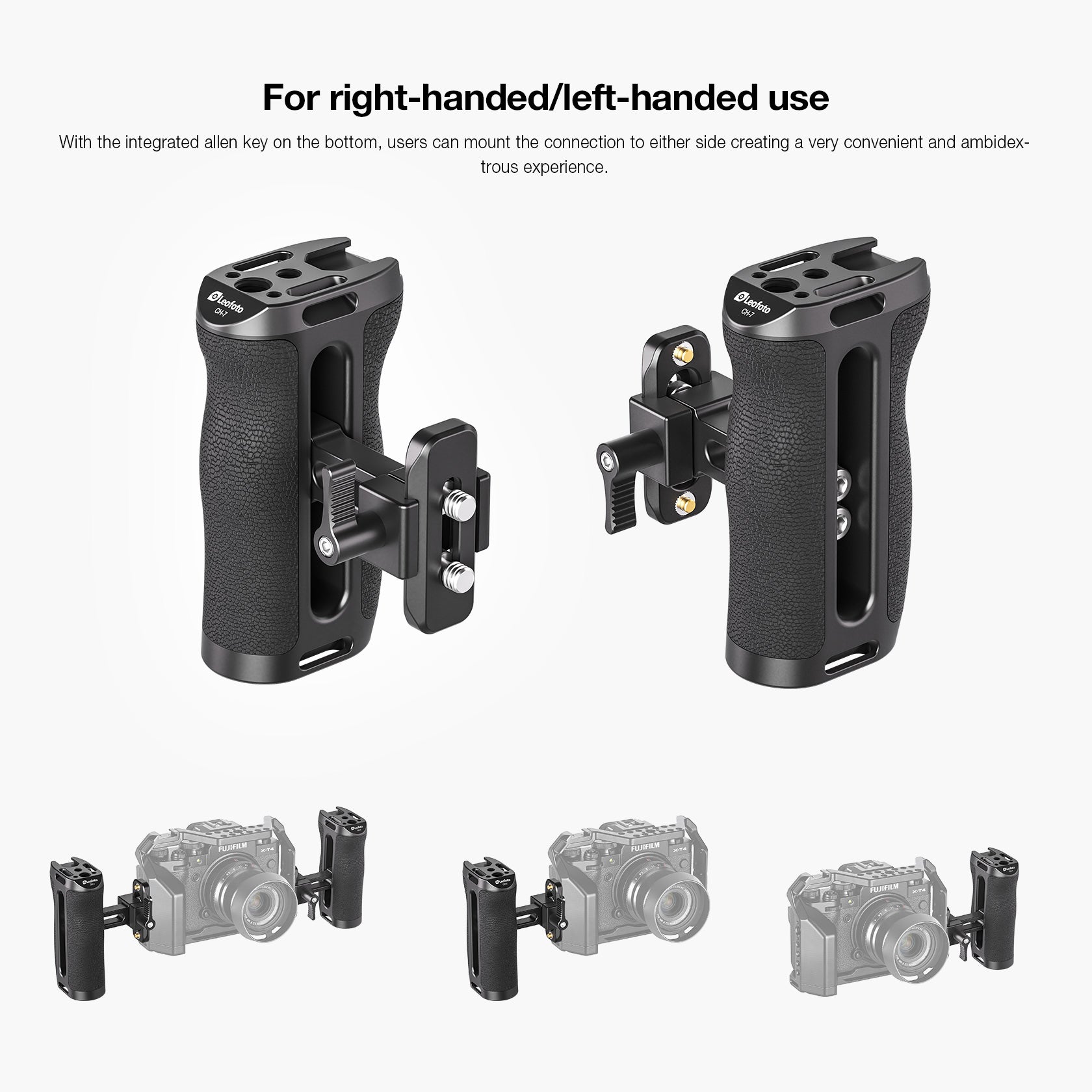 Leofoto CH-7-1 Side Handle | NATO/Picatinny Rail