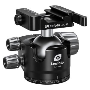Leofoto LH-40SC Low Profile Ballhead  with Dual Profile Picatinny/Arca Clamp