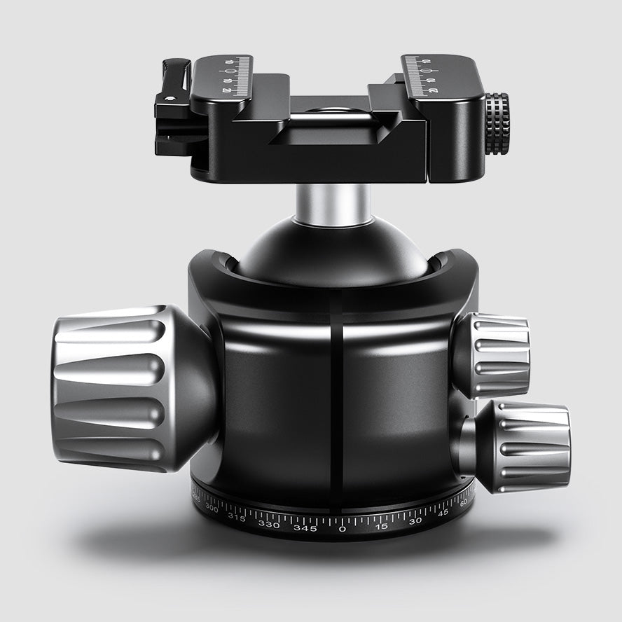 Leofoto LH-47SC Low Profile Ballhead with Dual Profile Picatinny/Arca Clamp
