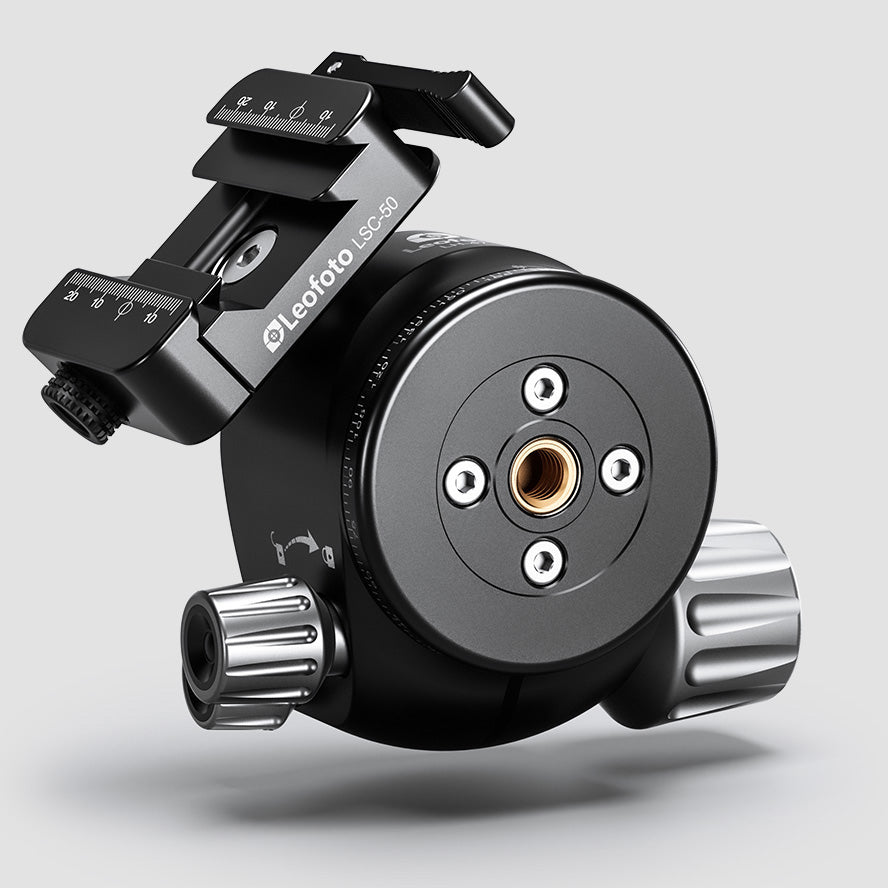 Leofoto LH-47SC Low Profile Ballhead with Dual Profile Picatinny/Arca Clamp