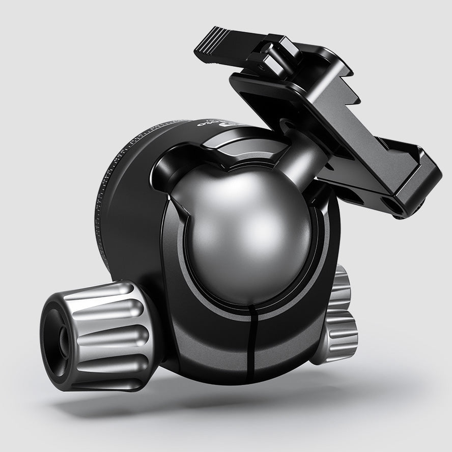 Leofoto LH-47SC Low Profile Ballhead with Dual Profile Picatinny/Arca Clamp