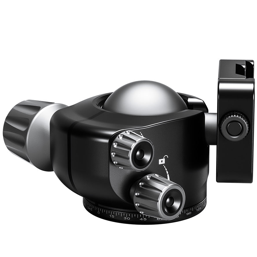 Leofoto LH-47SC Low Profile Ballhead with Dual Profile Picatinny/Arca Clamp