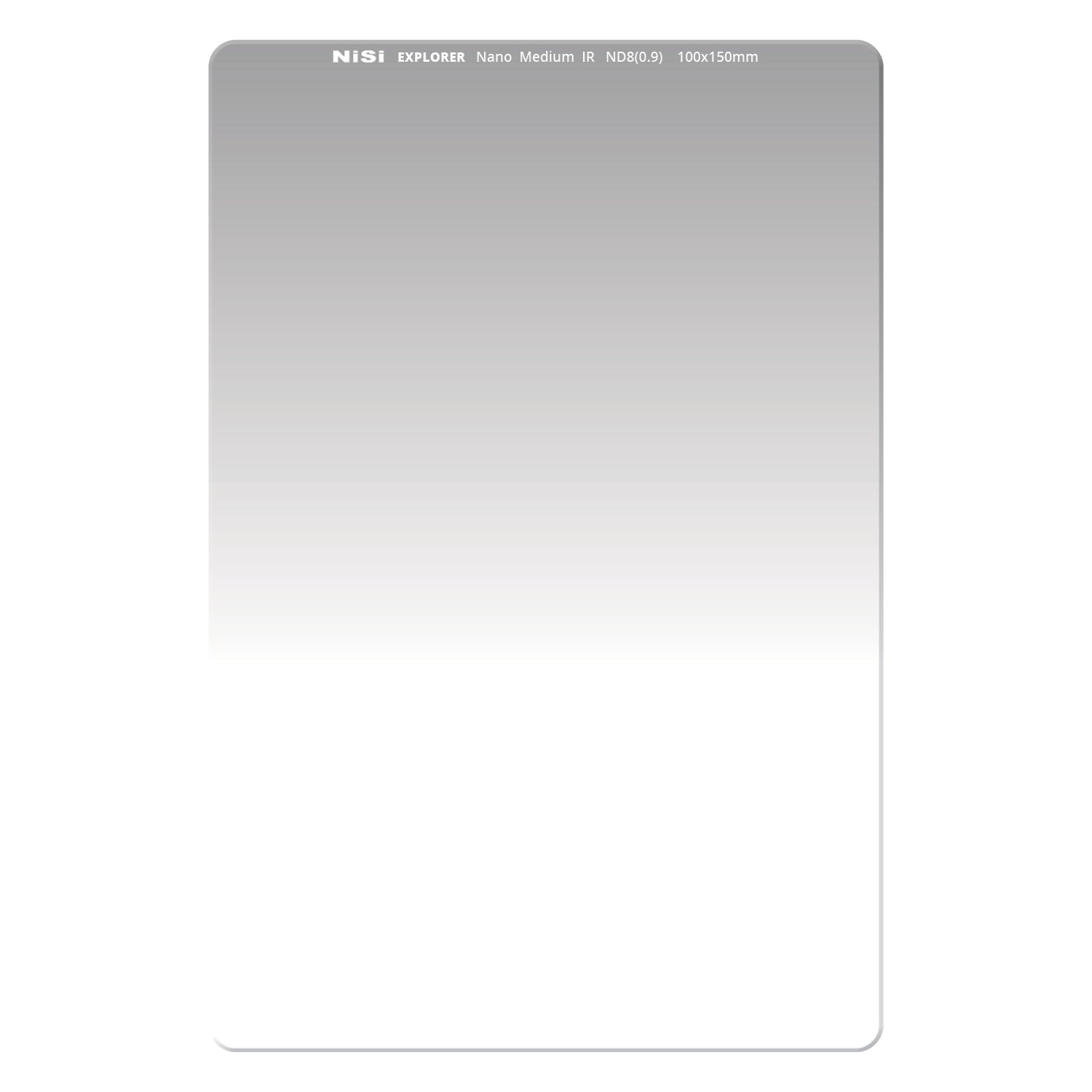 NiSi 100mm Explorer Medium Graduated Nano IR ND Filter 0.9 | 3-Stop | ND8
