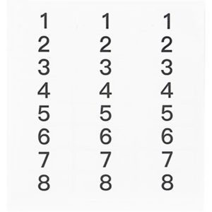 Hollyland Number Stickers (for Wireless Tally System)