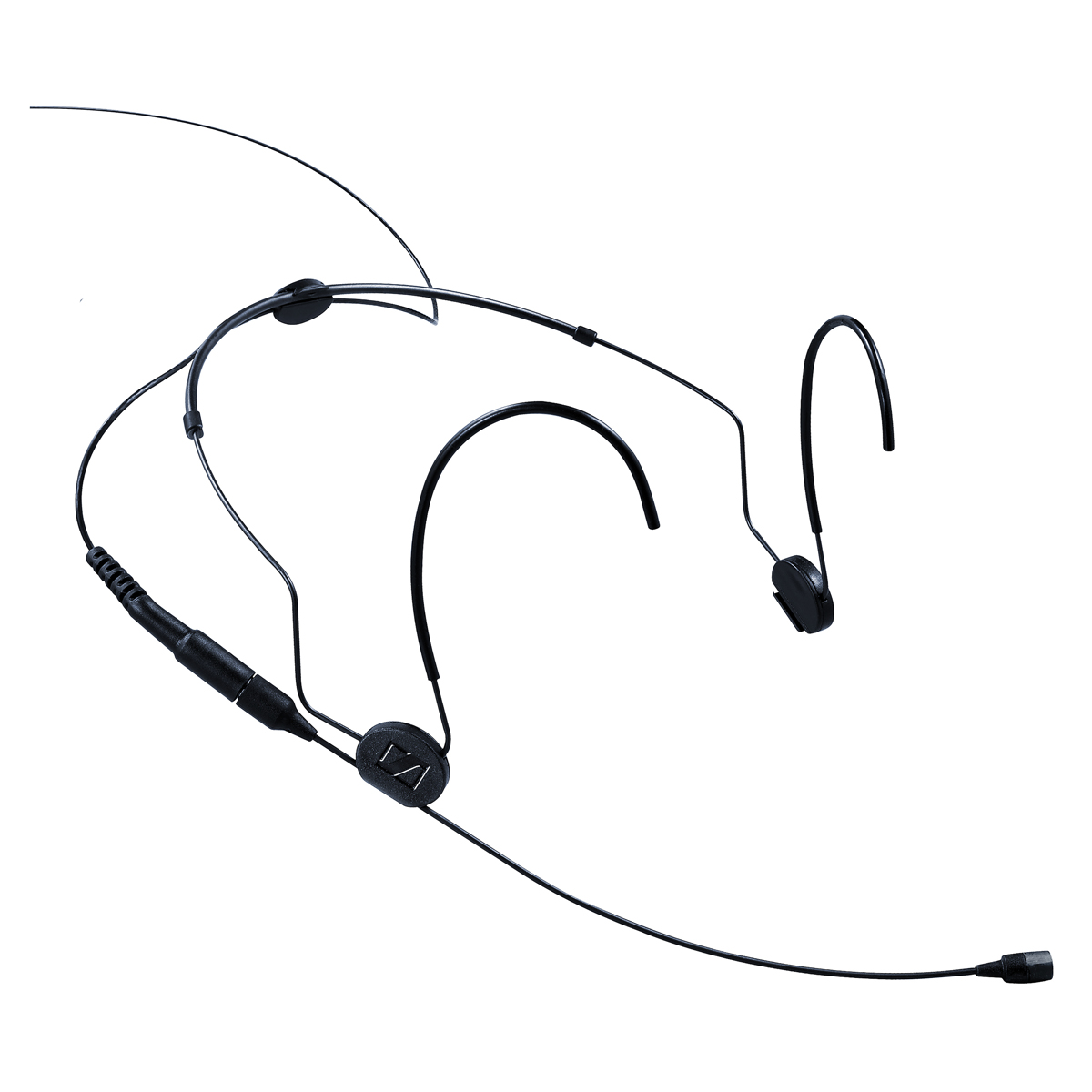 Sennheiser HSP 2-EW Omni-directional Condenser Neckmount Microphone, Size L, 1.6m, Charcoal Grey