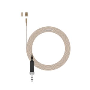 Sennheiser MKE 1-EW-3 Omni-directional Lapel Microphone, Beige, 1.6m Cable, 3.5mm Jack Plug