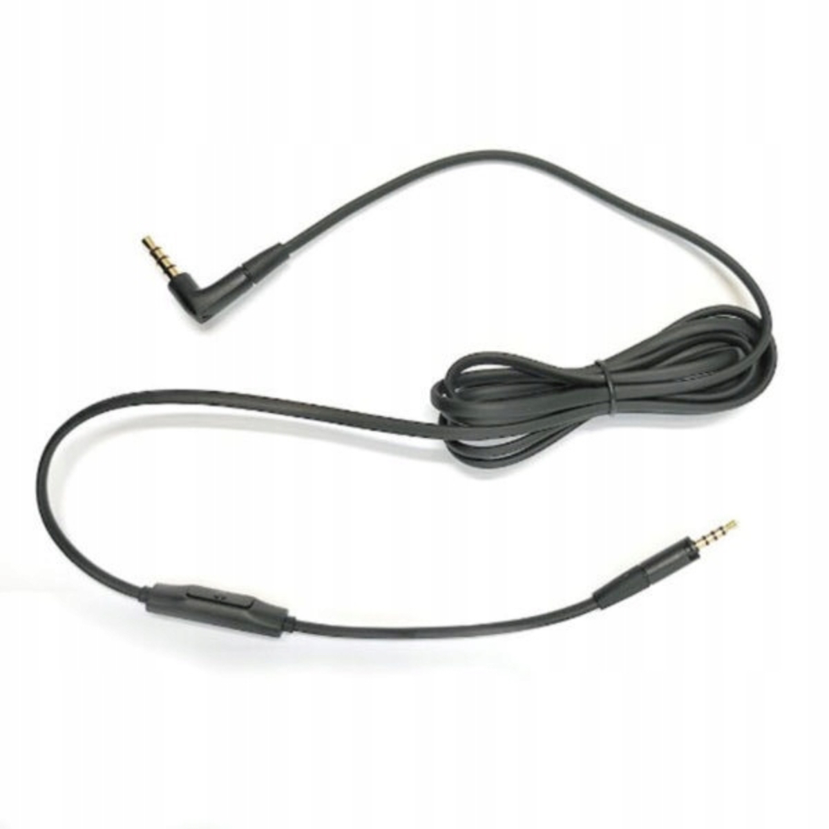 Sennheiser RCS 400 Detachable Single-sided Cable, With 1-Button Remote, 3.5mm Angled Plug, Black