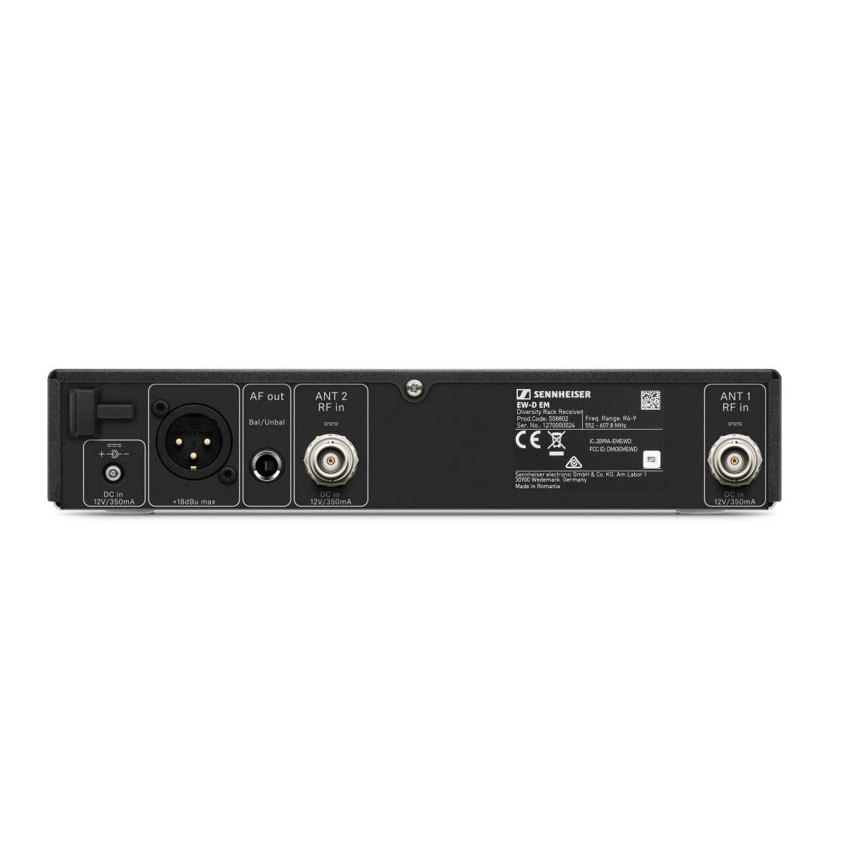 Sennheiser EW-D SKM-S Base Set (S1-7), Receiver, Handheld Transmitter, Without Capsule, 606.2-662MHz - Image 3