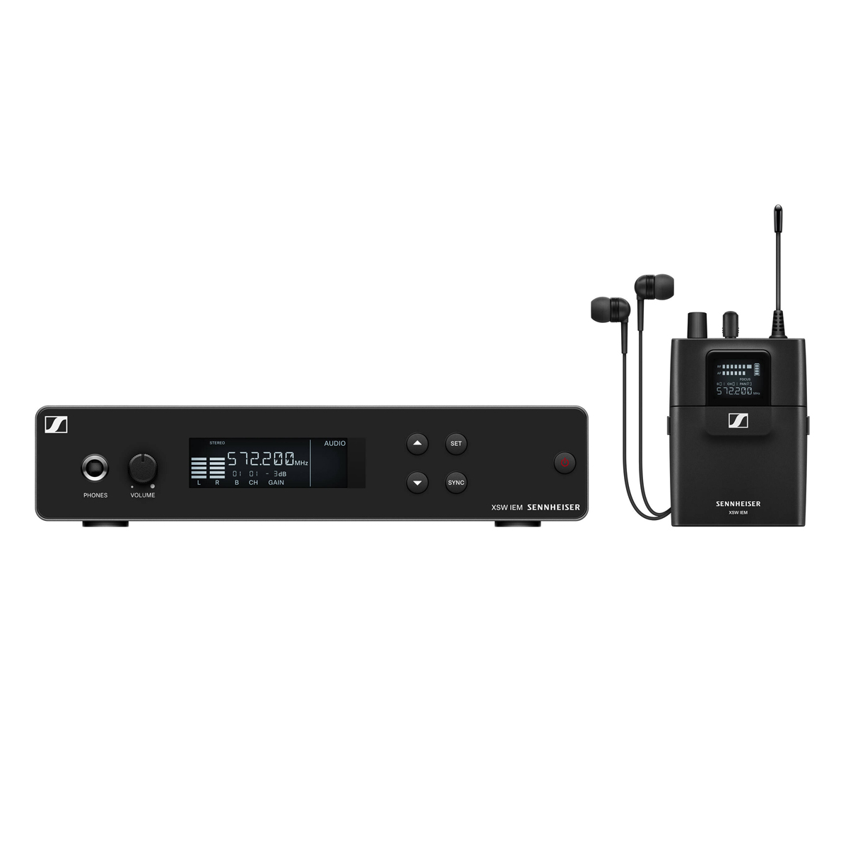 Sennheiser XSW IEM SET-C In-ear Monitoring System, w/ Rack Mount Kit, 662-686MHz