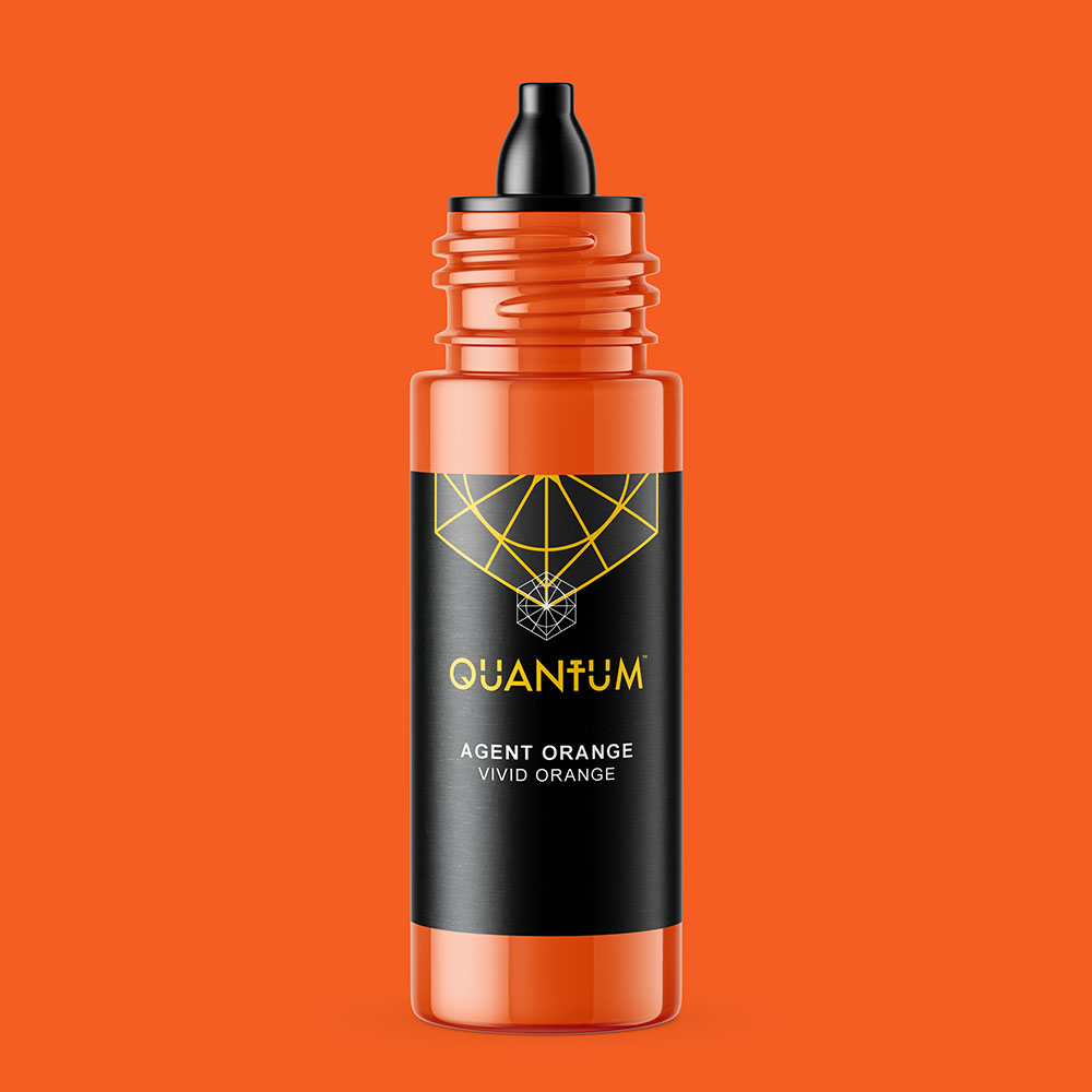 Quantum Premium Tattoo Ink - 1oz Agent Orange (30ml)