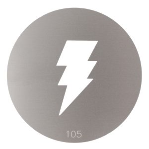 CCS-02 Lightning Bolt Steel Gobo Disc 65mm for Optical Snoot (105)